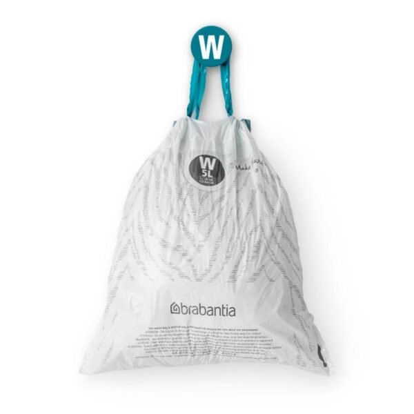 Brabantia PerfectFit Afvalzak Code W 5L 20 Stuks - Afbeelding 2