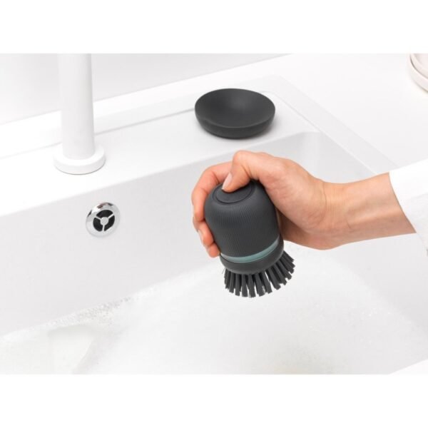 Brabantia SinkSide Afwasborstel met Zeepreservoir Zwart - Afbeelding 4