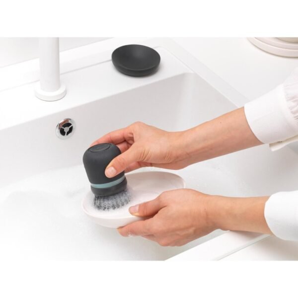 Brabantia SinkSide Afwasborstel met Zeepreservoir Zwart - Afbeelding 5