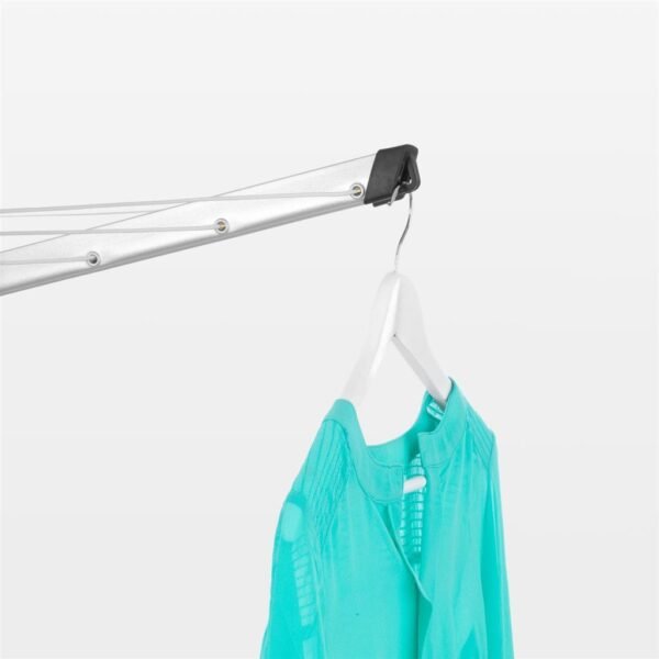 Brabantia Topspinner Droogmolen met Bodemhuls 40 m Drooglijn Metallic Grijs - Afbeelding 3