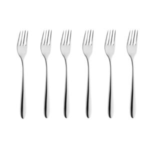 Excellent Houseware Gebakvorkjes 6 Stuks RVS