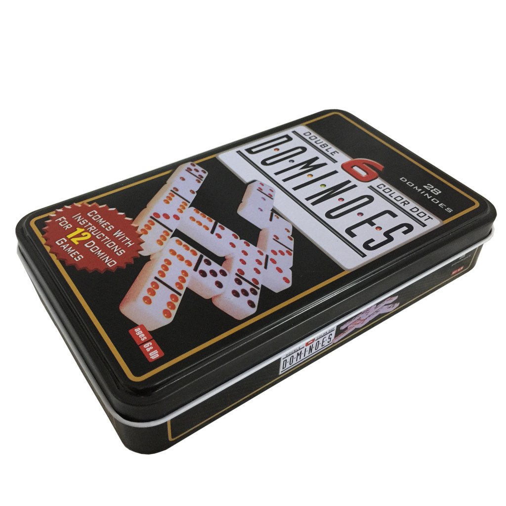 Longfield Double 6 Domino in Blik - Afbeelding 3