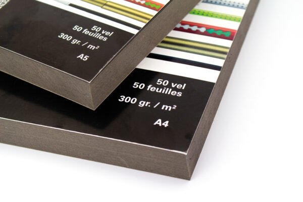 Kangaro K-5597 Tekenblok A5 300 Gram 50 Vel Zwart - Afbeelding 3