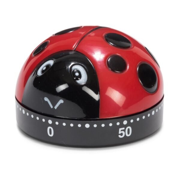 Patisse Kookwekker Lieveheersbeestje 6 cm Zwart/Rood - Afbeelding 2