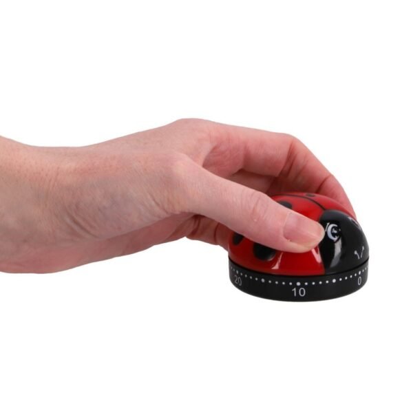 Patisse Kookwekker Lieveheersbeestje 6 cm Zwart/Rood - Afbeelding 3