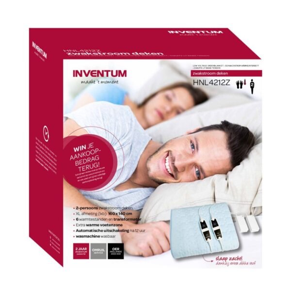 Inventum HNL4212 2-Persoons Elektrische Onderdeken 160x140 cm Blauw - Afbeelding 4