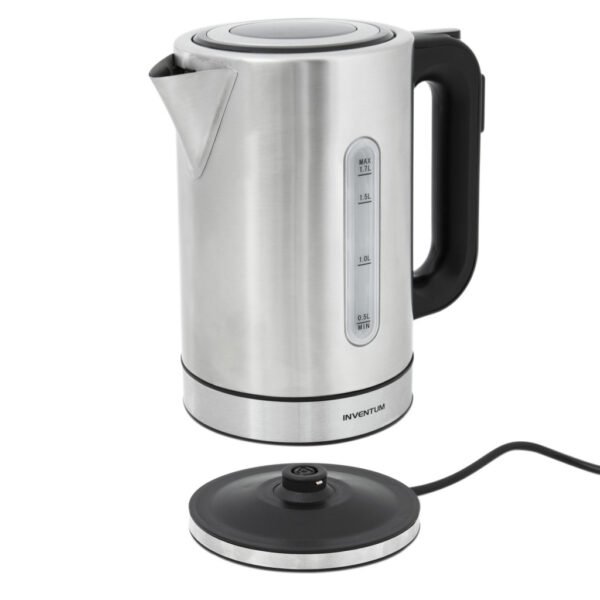 Inventum HW817D Snoerloze Waterkoker 2200W 1.7L RVS/Zwart - Afbeelding 2