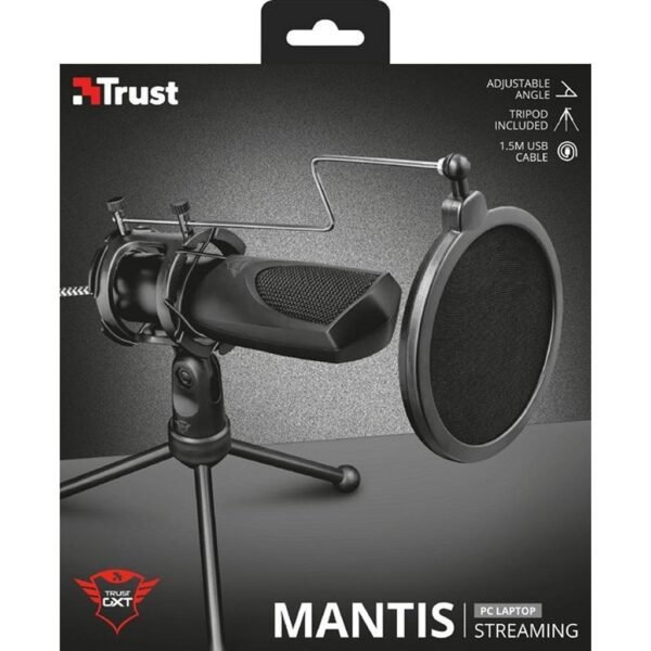 Trust GXT 232 Mantis USB Streaming Microfoon Zwart - Afbeelding 2
