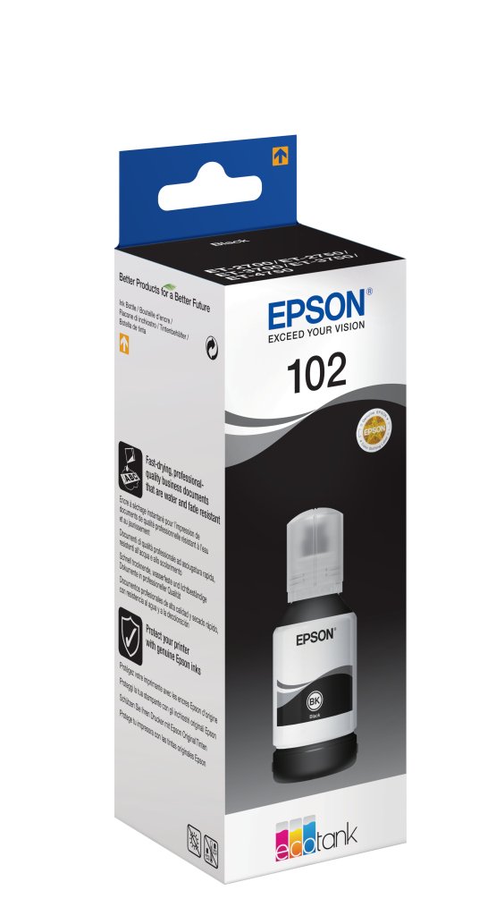 Epson Ecotank 102 Origineel Zwart - Afbeelding 2