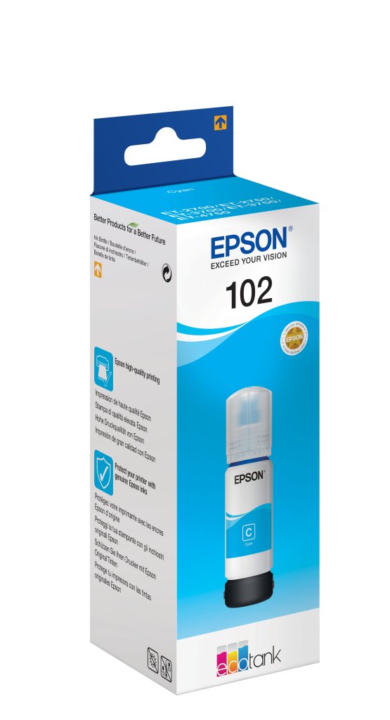 Epson Ecotank 102 Origineel Blauw - Afbeelding 2