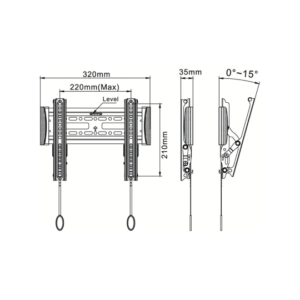 Newstar NM-W125 Muurmontage voor LCD / plasmascherm