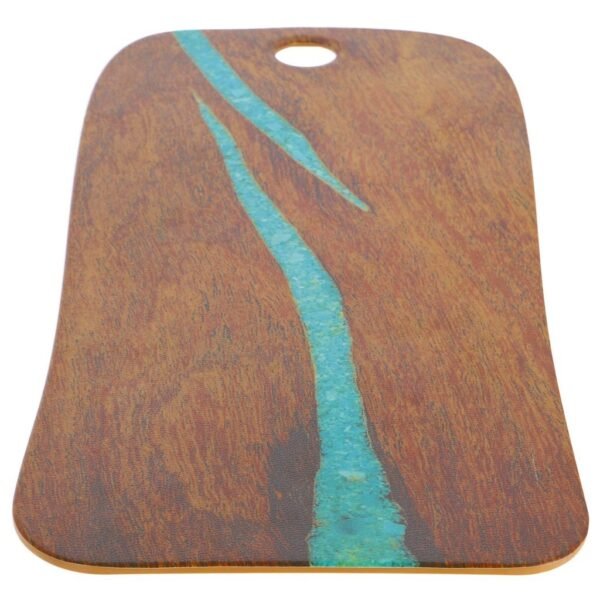 Cheforward Serveerplank 53x20 cm Turquoise/Kersenhout-Look - Afbeelding 4
