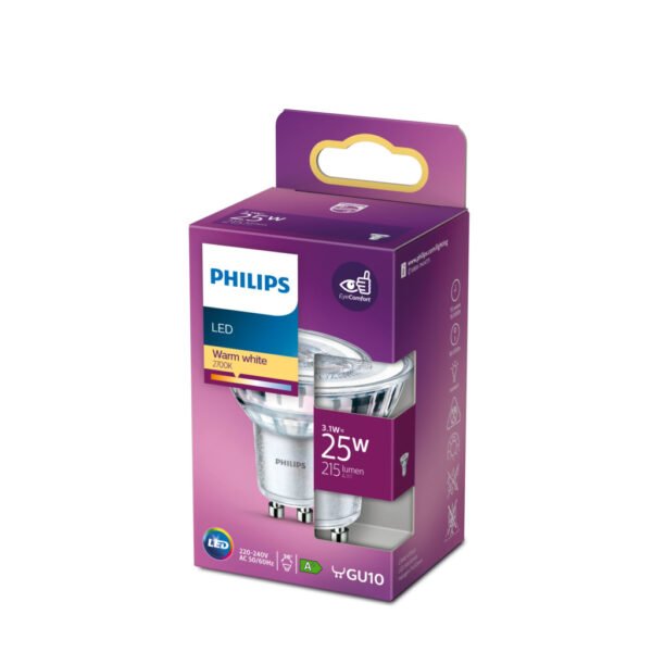 Philips LED Spot 25W GU10 Warm Wit - Afbeelding 2