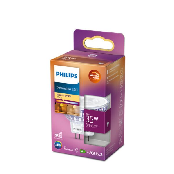 Philips Dimbare LED Spot 35W GU5.3 Warm Wit - Afbeelding 2