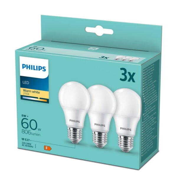 Philips Led 60w A60 E27 Ww Fr Nd 3pf/6 Disc Verlichting - Afbeelding 2