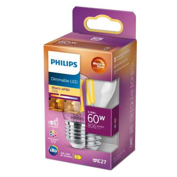 Philips Led Classic 60w P45 E27 Wgd90 Cl Srt4 Verlichting - Afbeelding 3
