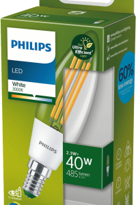 Philips LED CLA 40W B35 E14 3000K CL Verlichting