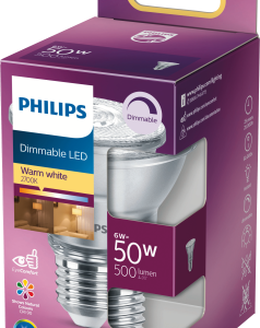 Philips LED Classic50W PAR20 E27 WW 25D D 1SRT4 Verlichting