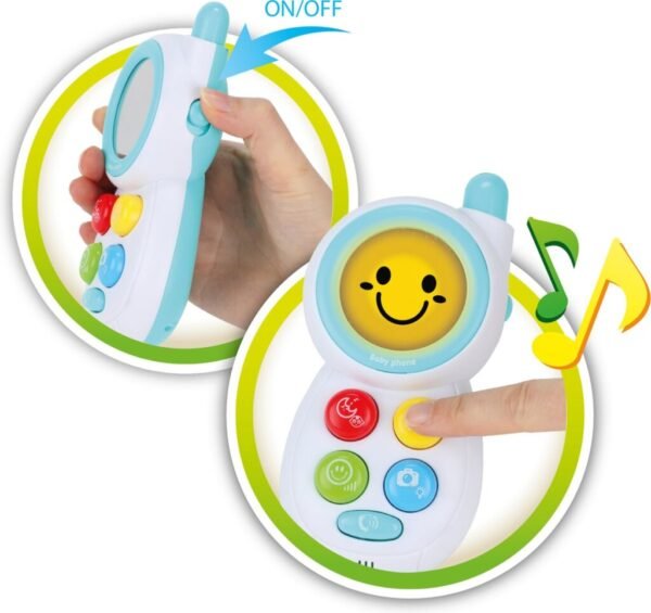 Toi-toys Little Stars Babytelefoon Junior 13cm Wit - Afbeelding 2