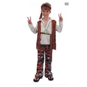 Clown Kinderkostuum Hippie Jongen 7-9 jaar