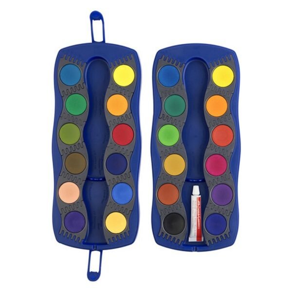 Faber Castell FC-125020 Waterverfdoos 24 Kleuren +1 Tube Verf Wit - Afbeelding 3