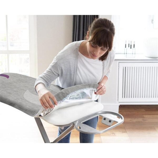 Vileda Total Reflect+ Strijkplank 130x44 cm Zilver/Zwart - Afbeelding 4