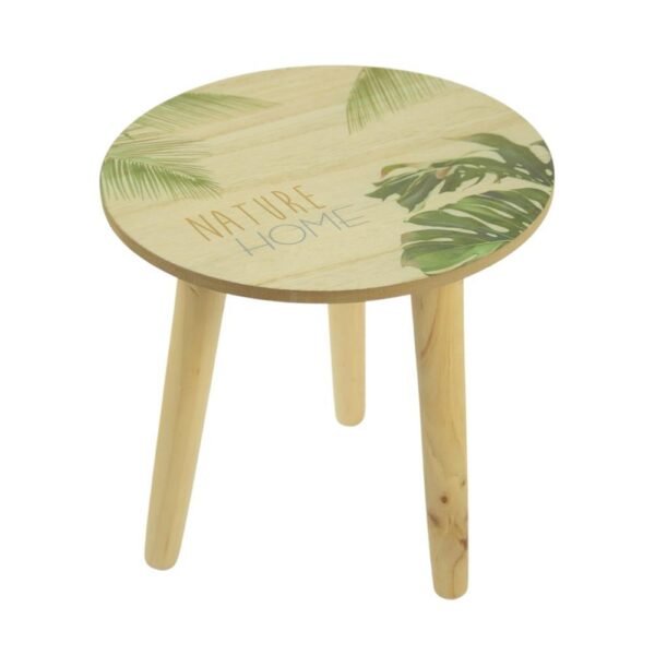 Noor Living Houten Bijzettafel Nature Home 25 cm