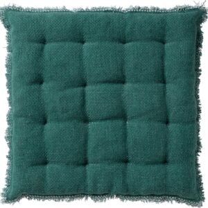 Dutch Decor BURTO Stoelkussen van Gewassen Katoen Sagebrush Green 40x40 cm