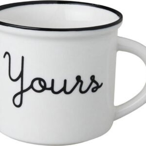 Dutch Rose Zwart/Wit Beker Yours Wit