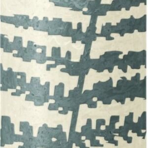 Rustiek printed stompkaars 190/68 Soft pearl fern