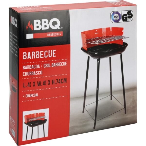 BBQ Half Open 41 cm Rood/Zwart - Afbeelding 2