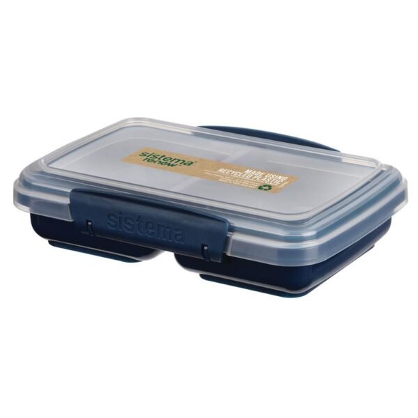 Sistema Snack Meeneem Doos 2 Vakken 350 ml Assorti Blauw/Lichtblauw - Afbeelding 2