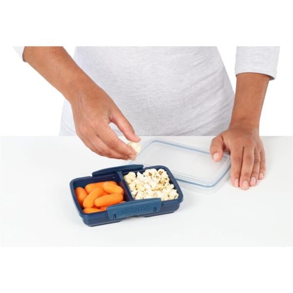 Sistema Snack Meeneem Doos 2 Vakken 350 ml Assorti Blauw/Lichtblauw - Afbeelding 5