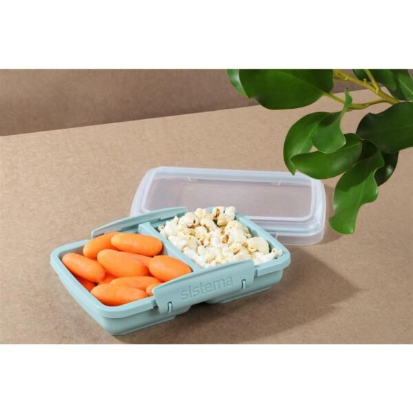 Sistema Snack Meeneem Doos 2 Vakken 350 ml Assorti Blauw/Lichtblauw - Afbeelding 6