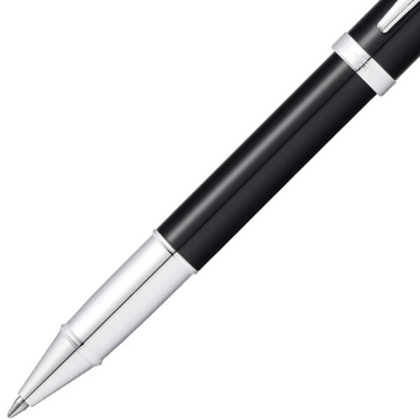 Sheaffer SF-E1933851 Rollerball 100 M Glossy Black Lacquer Chrome Plated - Afbeelding 2