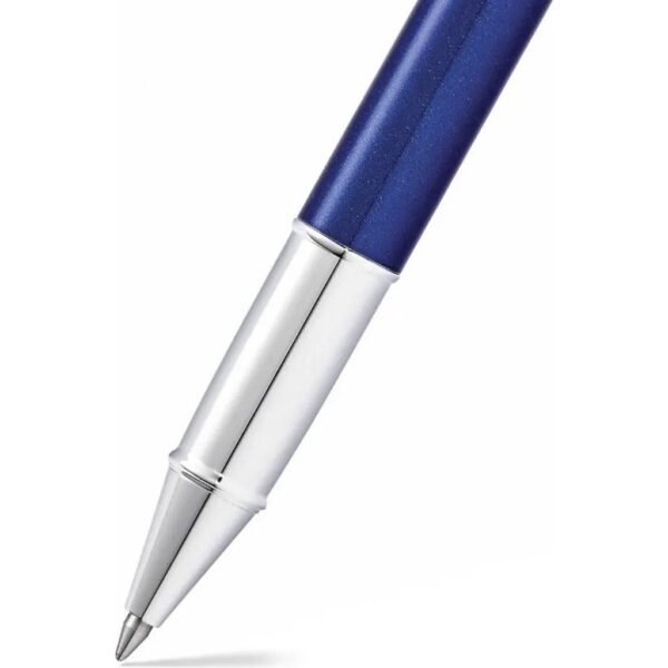 Sheaffer SF-E1933951 Rollerball 100 M Glossy Blue Lacquer Chrome Plated - Afbeelding 2