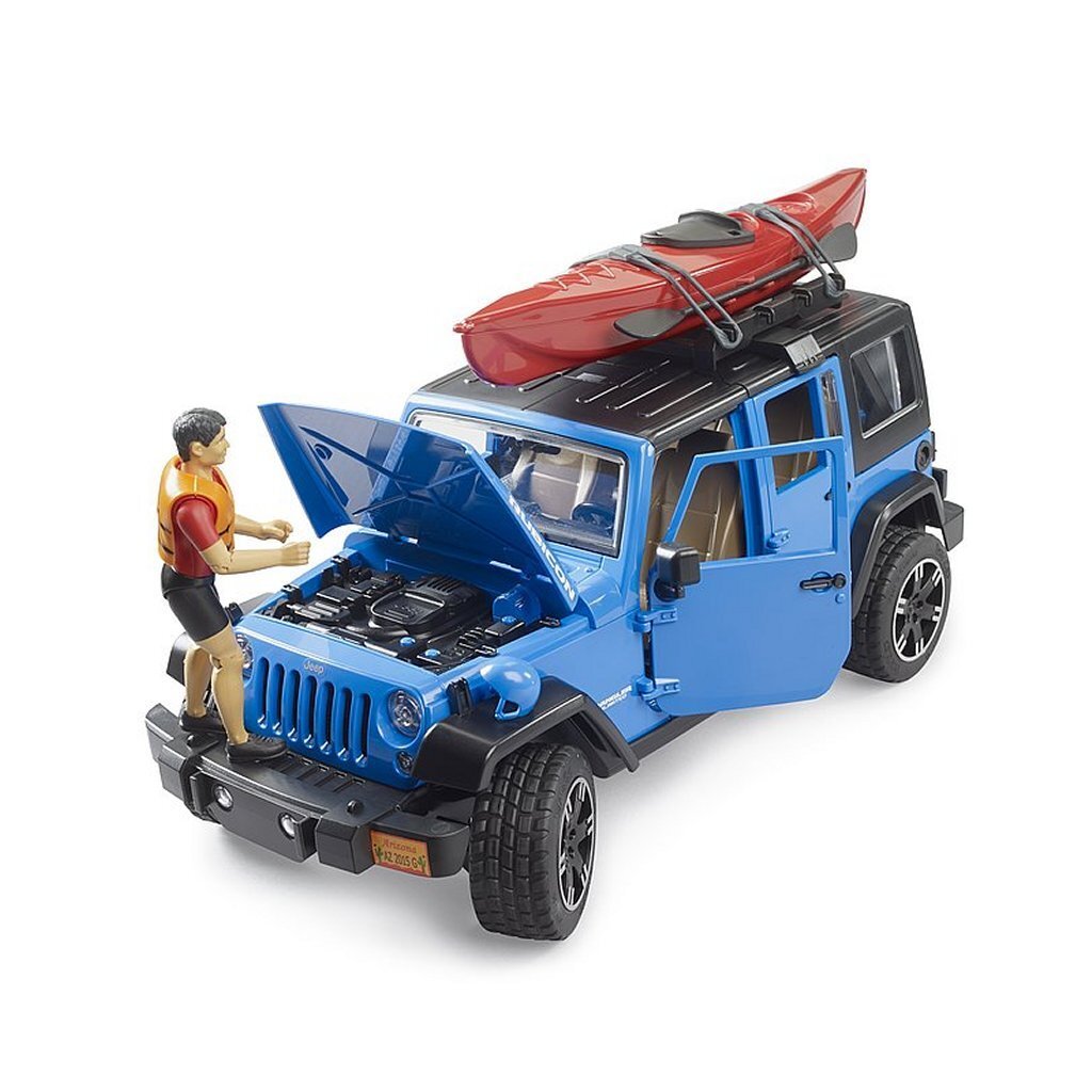 Bruder 02529 Jeep Wrangler Rubicon Unlimited + Kajak en Figuur - Afbeelding 2