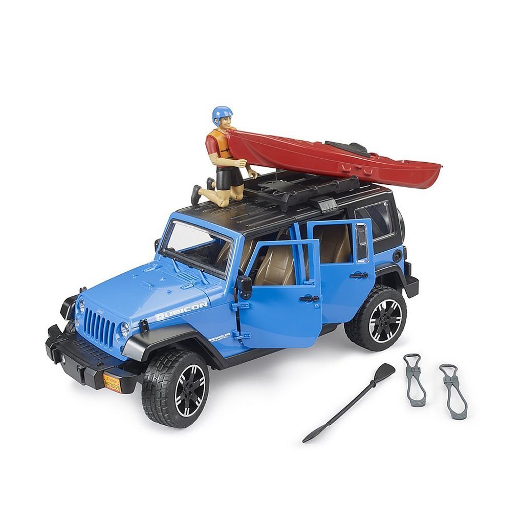 Bruder 02529 Jeep Wrangler Rubicon Unlimited + Kajak en Figuur - Afbeelding 3