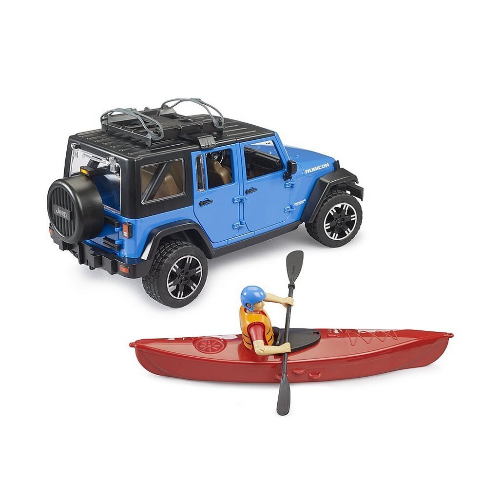 Bruder 02529 Jeep Wrangler Rubicon Unlimited + Kajak en Figuur - Afbeelding 6