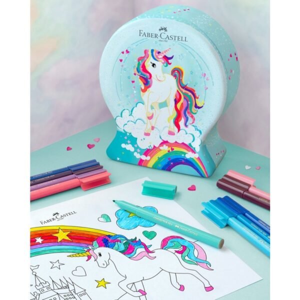 Faber Castell FC-155544 Viltstift Connector Snow Globe Unicorn 33 Stuks - Afbeelding 3