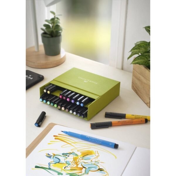 Faber Castell FC-167191 Tekenstift Pitt Artist Pen Brush 24 Stuks - Afbeelding 3