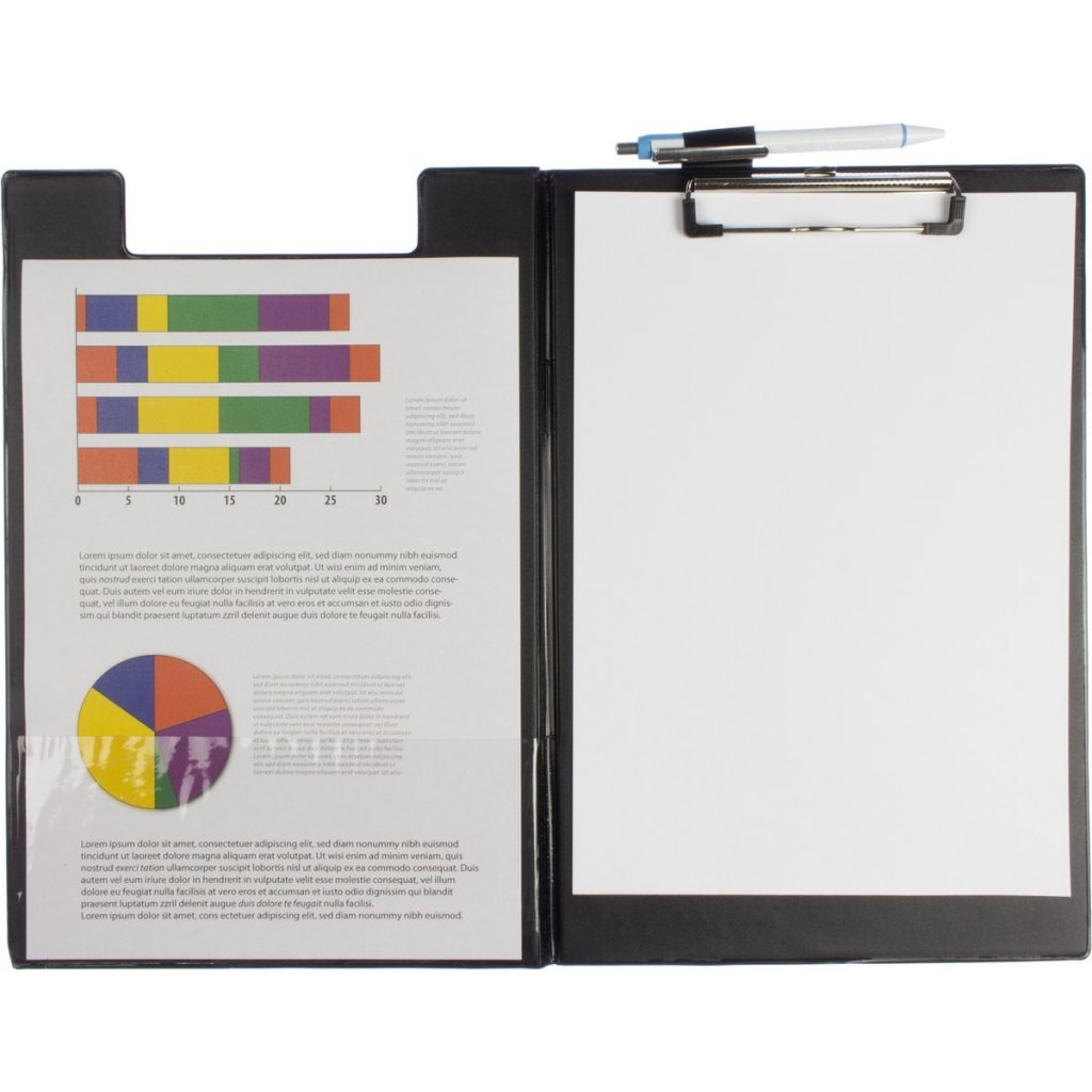 Seco SE-570-PVC-BK Klembord met Klep A4+ Zwart - Afbeelding 2