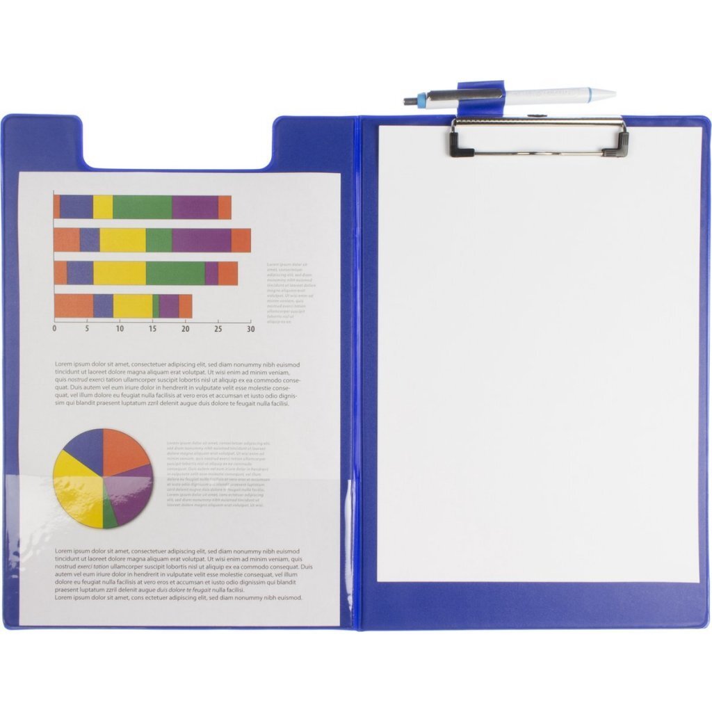 Seco SE-570-PVC-BU Klembord met Klep A4+ Blauw - Afbeelding 2