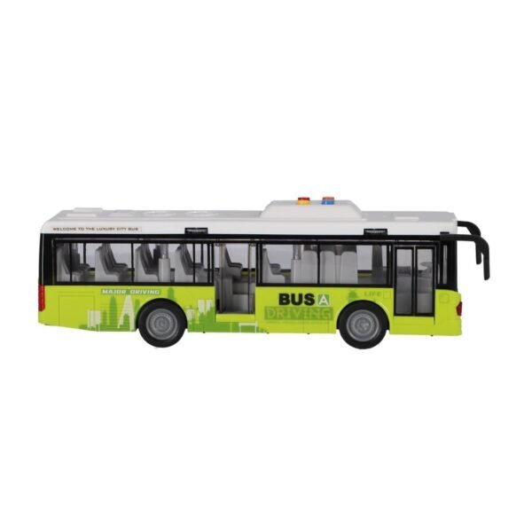Stadsbus 1:16 + Licht en Geluid Wit/Groen - Afbeelding 2