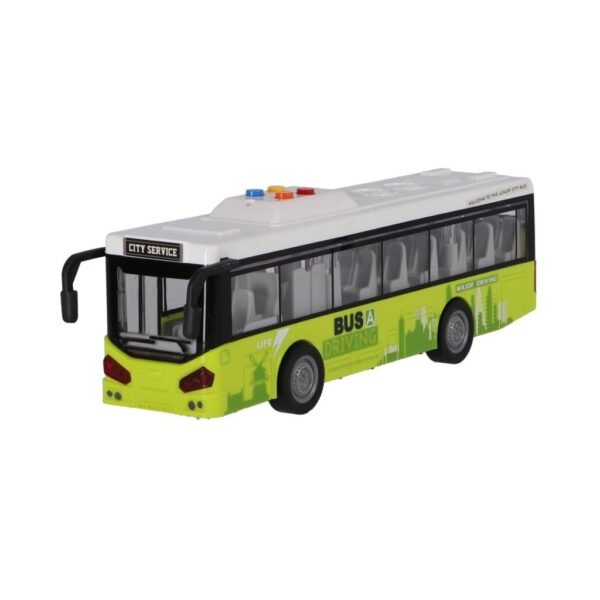 Stadsbus 1:16 + Licht en Geluid Wit/Groen - Afbeelding 3