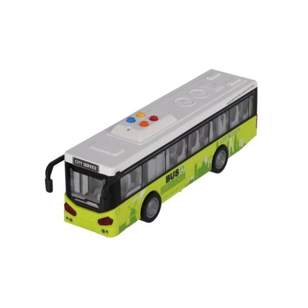 Stadsbus 1:16 + Licht en Geluid Wit/Groen - Afbeelding 4