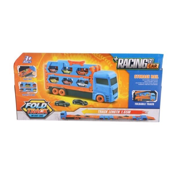 Pop-Up Auto Transporter + 2 Die-Cast Voertuigen - Afbeelding 6