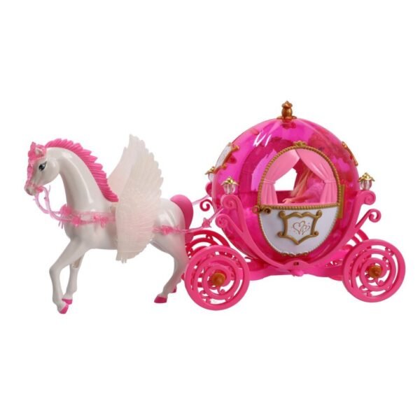 Prinses Pop met Paardenkoets + Licht - Afbeelding 4