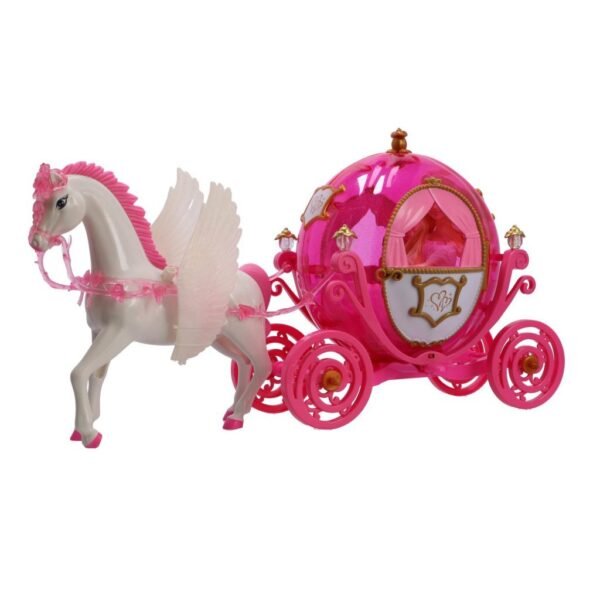 Prinses Pop met Paardenkoets + Licht - Afbeelding 5
