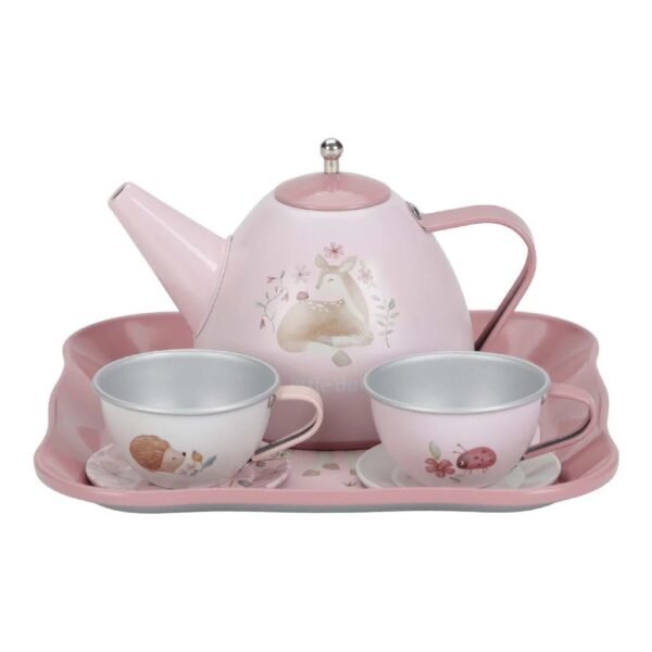 Little Dutch Fairy Garden Tinnen Theeservies in Koffer - Afbeelding 4